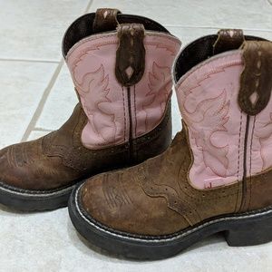 Toddler girls pink fat baby boots size 10.5